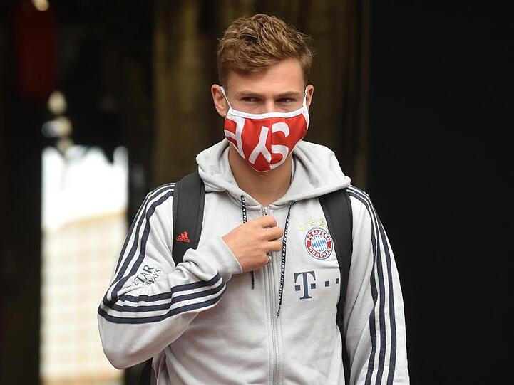 Münchens Joshua Kimmich. Foto: Christof Stache/AFP/Pool/dpa/Archivbild