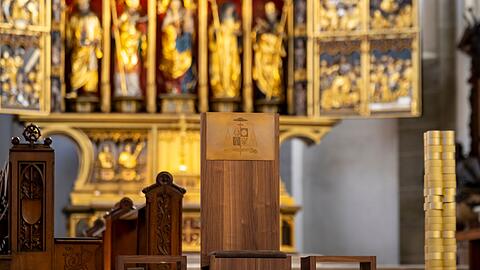 Der Bischofsstuhl im Eichst&auml;tter Dom wird momentan nicht genutzt. (Archivbild)