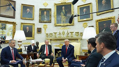 Trump findet das Verhältnis zu Erdogan "augezeichnet".