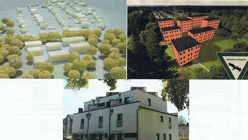Skizzen der geplanten Bebauung. Skizzen der geplanten Bebauung.