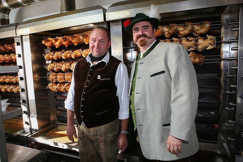 Josef Schmidbauer (l.), Chef bei Ammer, und
Michael Neuner von Universum Oktoberfest.