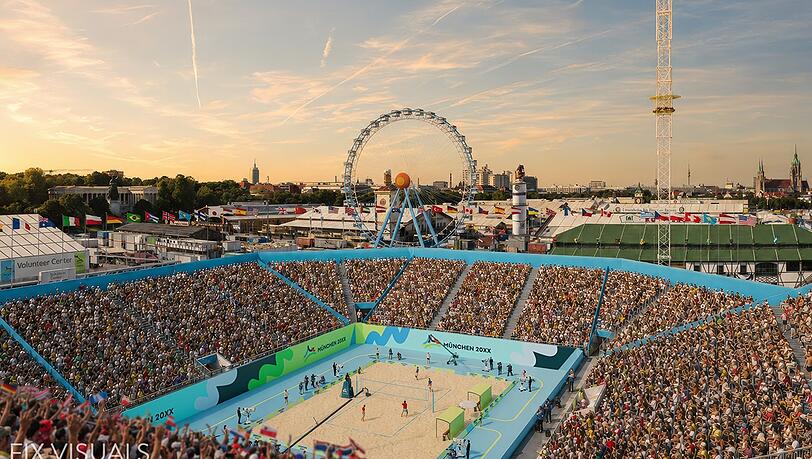 Volleyballfeld, Volunteercenter und Wiesn-Aufbau: Das alles soll auf der Theresienwiese stattfinden.