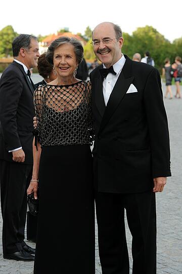Am Samstag auf Schloss Nymphenburg: Fritz von Thurn und Taxis mit Frau Beata Bery