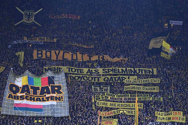 Der Boykott-Aufruf der Dortmunder Ultras am Samstag.