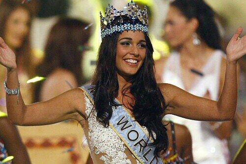 Miss World 2009: Kaiane Aldorino mit Krone