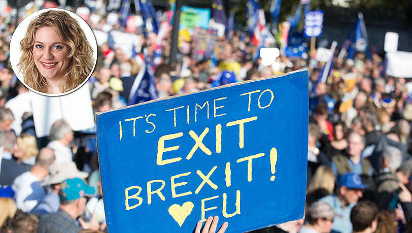Es ist Zeit für den Brexit-Ausstieg – unter diesem Motto gehen Hunderttausende in London auf die Straßen. Es ist Zeit für den Brexit-Ausstieg – unter diesem Motto gehen Hunderttausende in London auf die Straßen.