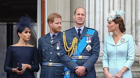 Einst waren Meghan, Harry, William und Kate (v.l.) die "Fab Four".