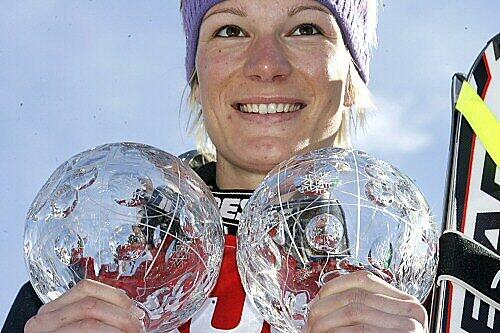 Gewann letzte Saison die Weltcup-Kugeln im Super-G und in der Kombination: Maria Riesch.