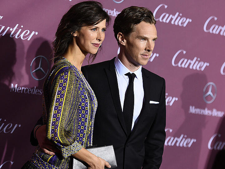 Versteckte Benedict Cumberbatchs Freundin Sophie Hunter bei diesem Auftritt vor wenigen Tagen ein Babybäuchlein?
