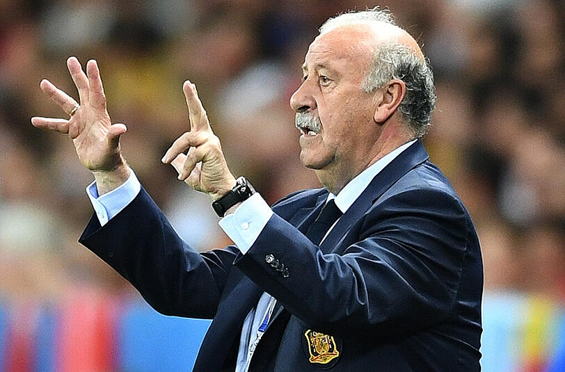 Will sich nicht auf Rechenspielchen einlassen: Spaniens Trainer Vicente del Bosque. Will sich nicht auf Rechenspielchen einlassen: Spaniens Trainer Vicente del Bosque.