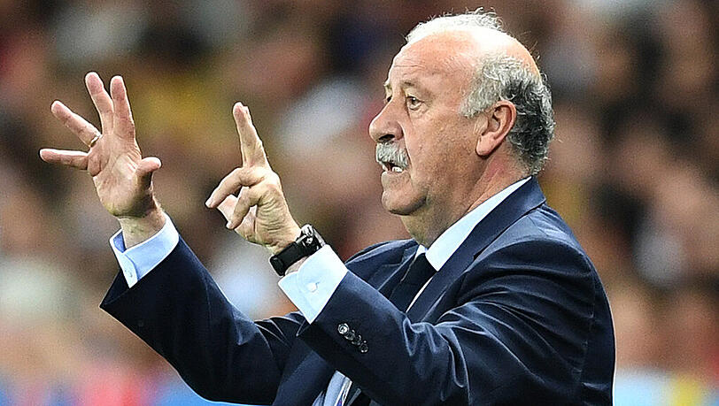Will sich nicht auf Rechenspielchen einlassen: Spaniens Trainer Vicente del Bosque. Will sich nicht auf Rechenspielchen einlassen: Spaniens Trainer Vicente del Bosque.