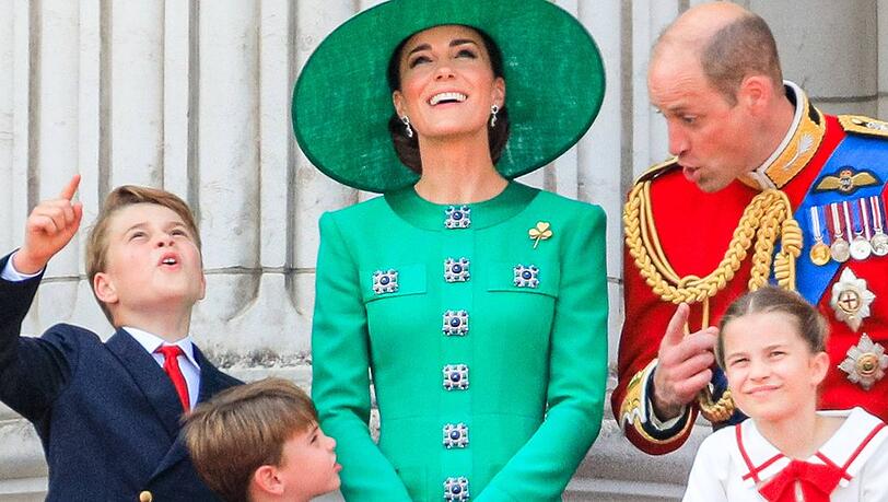 Prinz William mit seiner Familie.