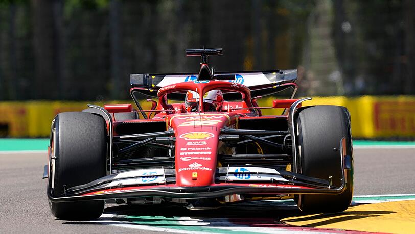 Ferrari-Pilot Charles Leclerc dominierte den ersten Testtag in Imola.