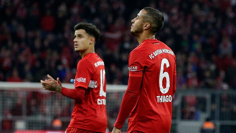 "Sie tun uns gut", sagt Flick über Thiago (r.) und Coutinho.