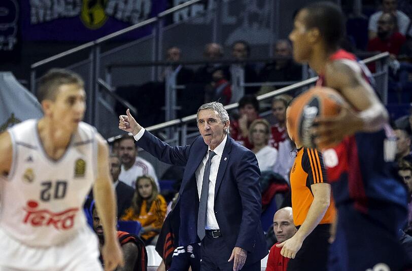 Svetislav Pesic während des Spiels gegen Real Madrid.