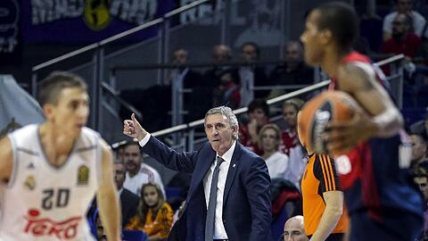 Svetislav Pesic während des Spiels gegen Real Madrid.