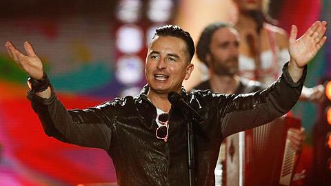 Andreas Gabalier tritt in der ZDF-Gala "Willkommen bei Carmen Nebel" im Velodrom auf. Foto: Gerald Matzka/Archiv