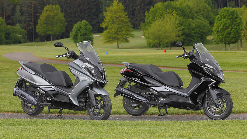 Der New Downtown 125i ABS (l.) wird aktuell für 4.299 Euro, sein großer Bruder New Downtown 350i ABS für 5.299 Euro angeboten.