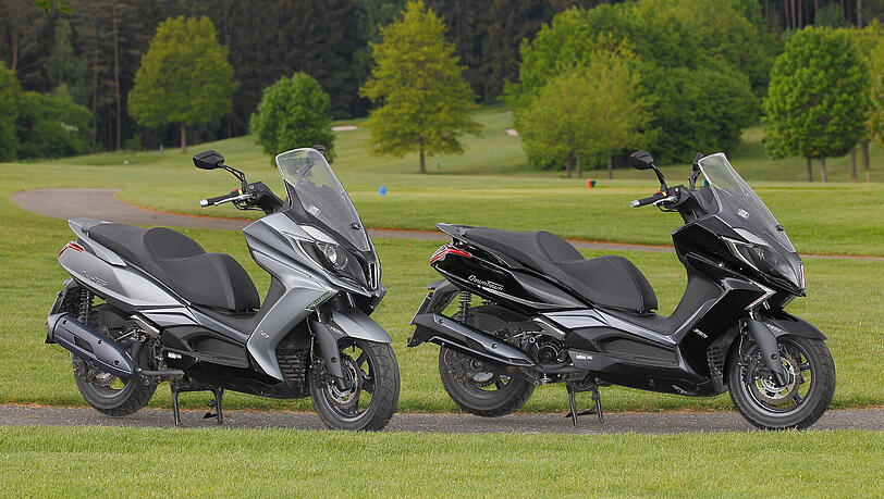 Der New Downtown 125i ABS (l.) wird aktuell für 4.299 Euro, sein großer Bruder New Downtown 350i ABS für 5.299 Euro angeboten. Der New Downtown 125i ABS (l.) wird aktuell für 4.299 Euro, sein großer Bruder New Downtown 350i ABS für 5.299 Euro angeboten.