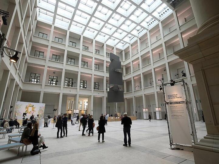 Das Foyer des Humboldt-Forums im Berliner Schloss.