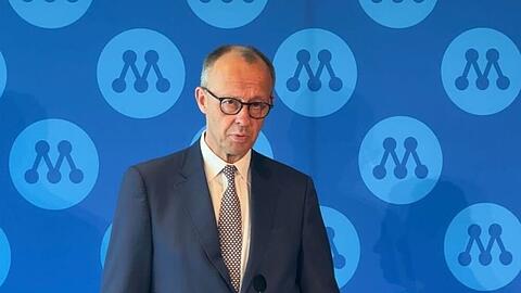 Bundeskanzler Friedrich Merz (CDU) war zum Europa-Tag in Stockholm zu Besuch.