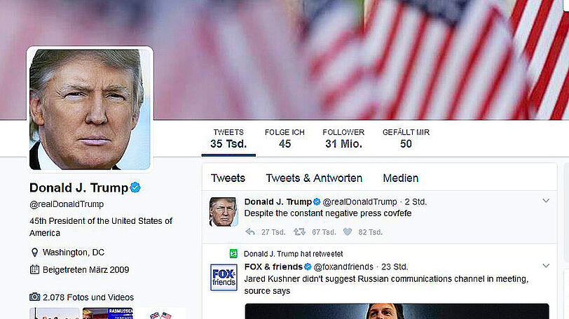 "Despite the constant negative press covefe." Was will uns Donald Trump mit diesem Tweet sagen?