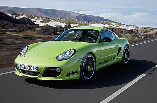 Grüner Sportler - zumindest farblich: Der neue Porsche Cayman R.