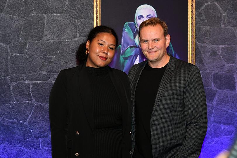 Devid Striesow mit Freundin Inez Ganzberger