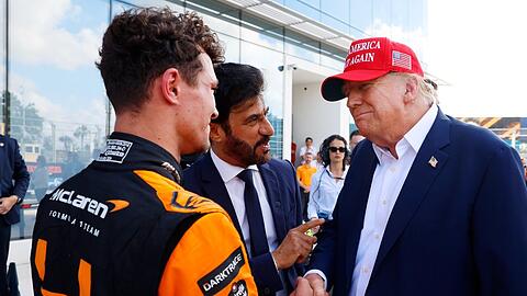 Lando Norris holte sich den Sieg beim Formel-1-Rennen in Miami und wurde dafür sogleich von Donald Trump beglückwünscht.
