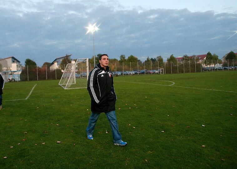 Ex-Löwe Berkant Göktan beim Testspiel des TSV 1860 gegen des SV Heimstetten.