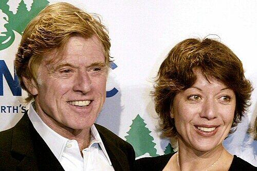 Robert Redford und Sibylle Szaggars