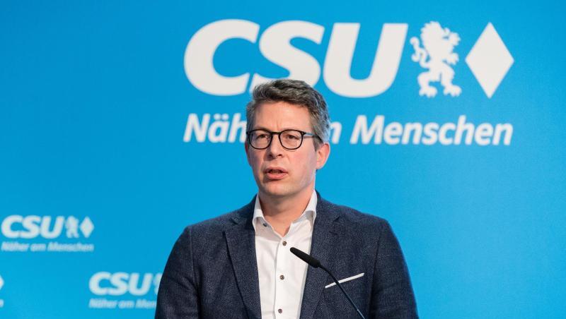 Markus Blume, CSU-Generalsekretär, spricht auf einer Pressekonferenz. Foto: Matthias Balk/dpa/Archivbild Markus Blume, CSU-Generalsekretär, spricht auf einer Pressekonferenz. Foto: Matthias Balk/dpa/Archivbild