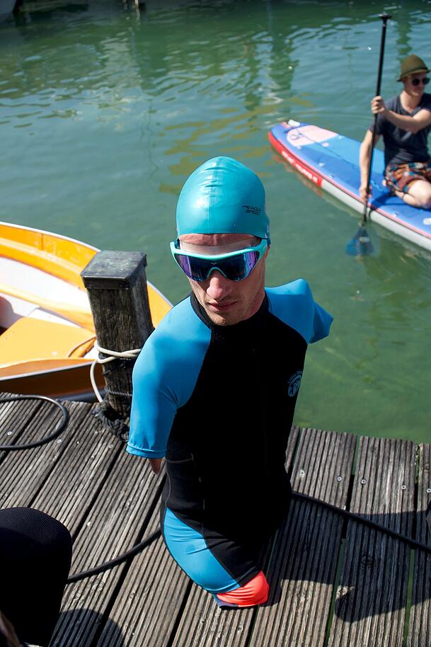 Sein nächstes Ziel sind die deutschen Kurzbahnmeisterschaften der Para-Schwimmer im November. Sein nächstes Ziel sind die deutschen Kurzbahnmeisterschaften der Para-Schwimmer im November.