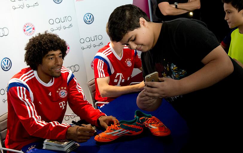 Bilder vom FC Bayern aus dem Trainingslager in Doha.