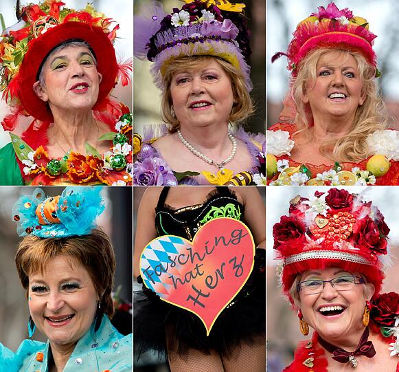 Buntes Treiben am Viktualienmarkt: Am Faschingsdienstag luden die Standl-Frauen zum Tanz der Marktweiber. Zum ersten Mal mittendrin: OB Dieter Reiter.
