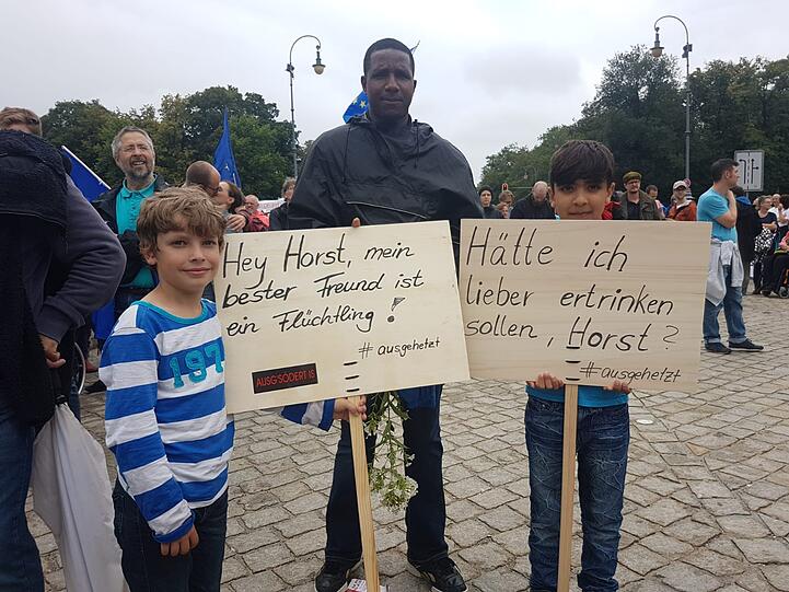 Moslem (11) und Linus (8) Jahre aus Afghanistan und München
