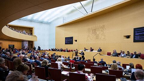 Eine Plenarsitzung im bayerischen Landtag.