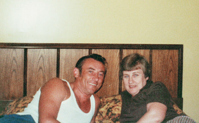 Aus dem Familienalbum: Ein Selbstauslöserbild, das auf einer frühen USA-Reise entstanden ist.