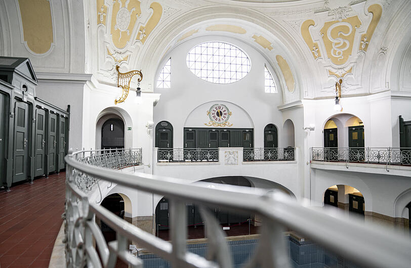 Herrschaftliches Baden im Jugendstil: Das Müllersche Volksbad wurde 1901 eröffnet.