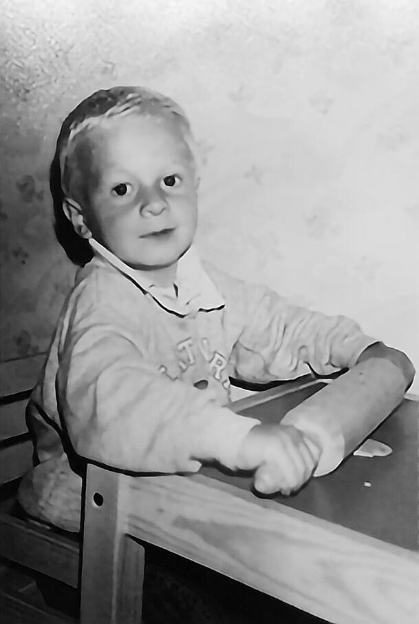 Maximilian Moser als Kind.