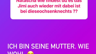 So denkt Natascha Ochsenknecht über die Rückkehr von Jimi Blue Ochsenknecht. So denkt Natascha Ochsenknecht über die Rückkehr von Jimi Blue Ochsenknecht.