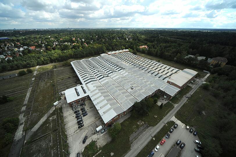 Blick von oben auf das "Triebwerk"-Gelände.