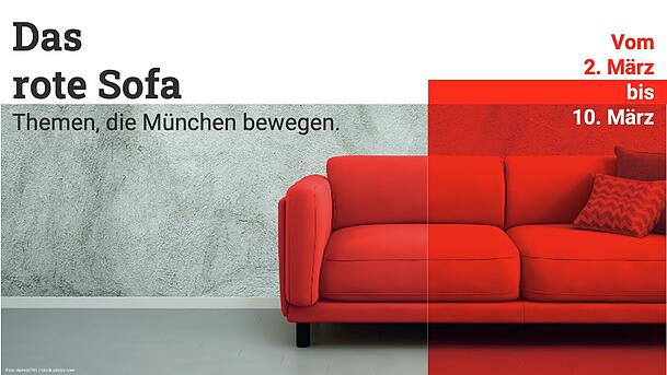 Unsere Gesprächsgäste werden auf dem roten Sofa im Barocksaal des Deutschen Theaters Platz nehmen und mit uns Themen diskutieren, die München bewegen. Unsere Gesprächsgäste werden auf dem roten Sofa im Barocksaal des Deutschen Theaters Platz nehmen und mit uns Themen diskutieren, die München bewegen.