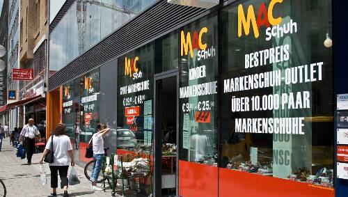 Das Mac Schuh in der Schwanthaler Straße - hier ging's übel zu. Das Mac Schuh in der Schwanthaler Straße - hier ging's übel zu.
