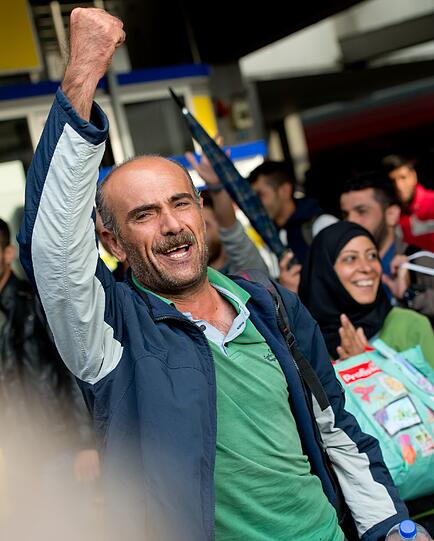 20 000 Flüchtlinge sind am Wochenende in München angekommen. Die Bilder vom Hauptbahnhof.