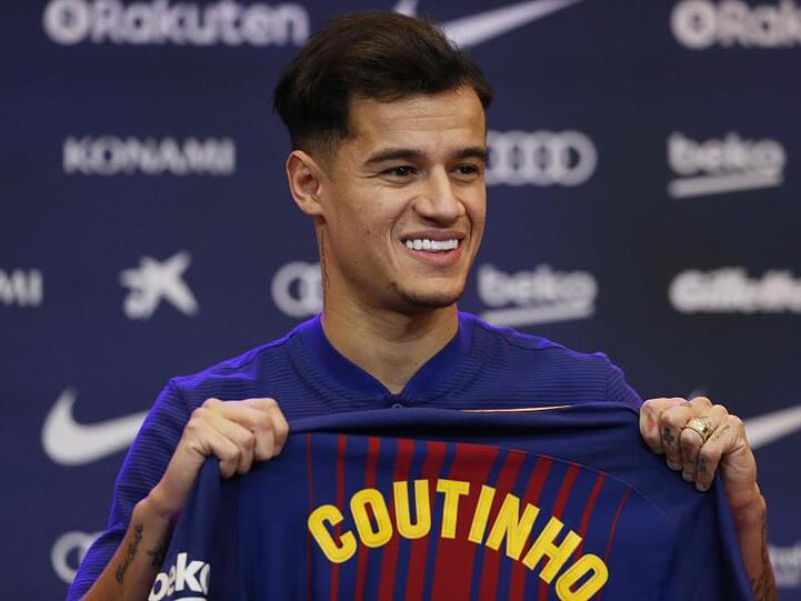 Philippe Coutinho posiert für die Medien. Foto: Manu Fernandez/Archivbild