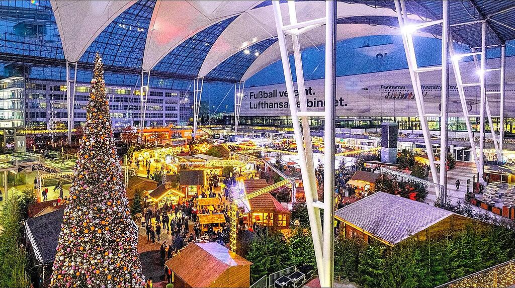 Vorfreude gemeinsam erleben Weihnachts und Wintermarkt am Flughafen