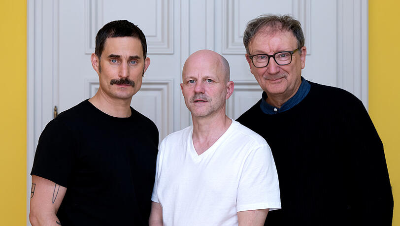 Die Schauspieler Clemens Schick und Rainer Bock.mit Regisseur RP Kahl in der Mitte - hier beim Filmfest München. Die Schauspieler Clemens Schick und Rainer Bock.mit Regisseur RP Kahl in der Mitte - hier beim Filmfest München.