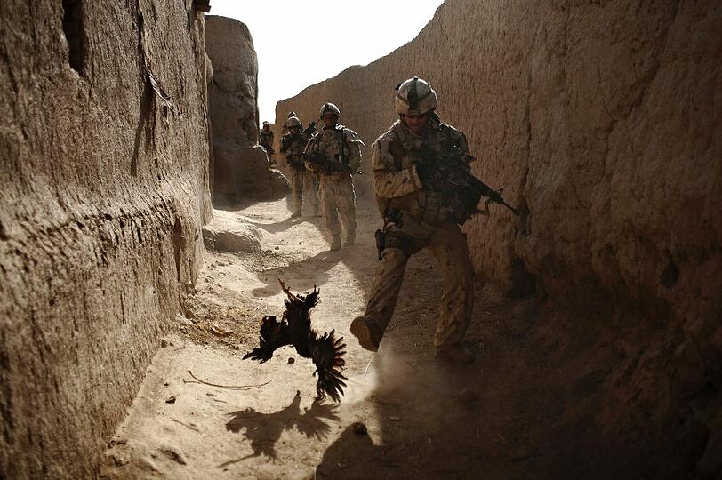 Ein kanadischer Soldat bei Kandahar.
