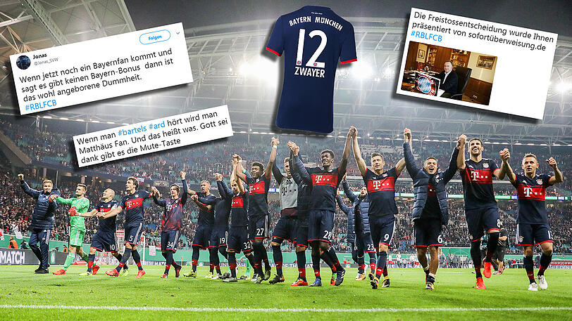 Viel Diskussionsbedarf: Der Pokalfight zwischen RB Leipzig und dem FC Bayern sorgte für unzählige Tweets.